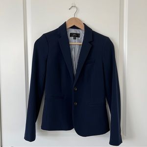 Lined J.Crew Navy Blue Blazer